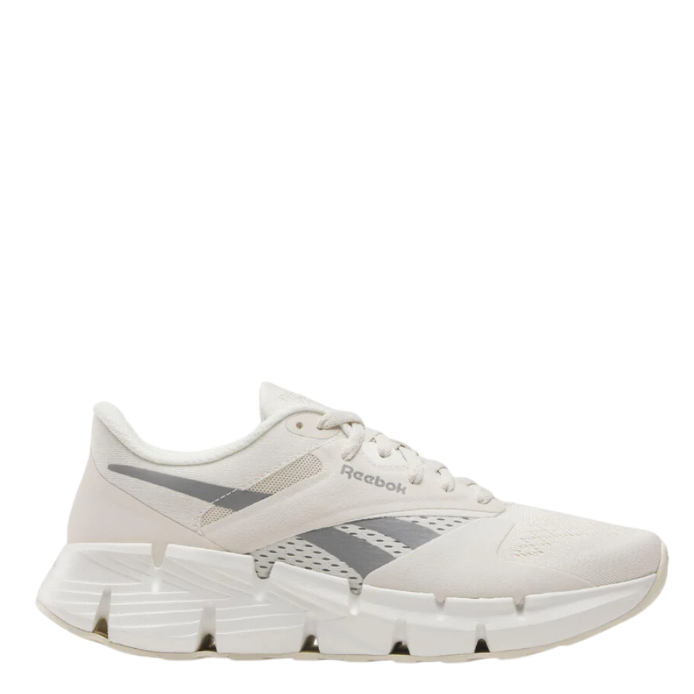 Reebok Women's Zig Dynamica 5 in Alabaster/Chalk/Grey 3