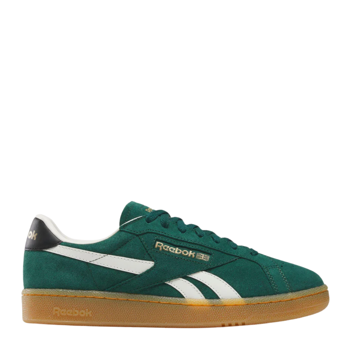 Reebok Men's Club C Grounds UK in Collegiate Green/Black/Gum