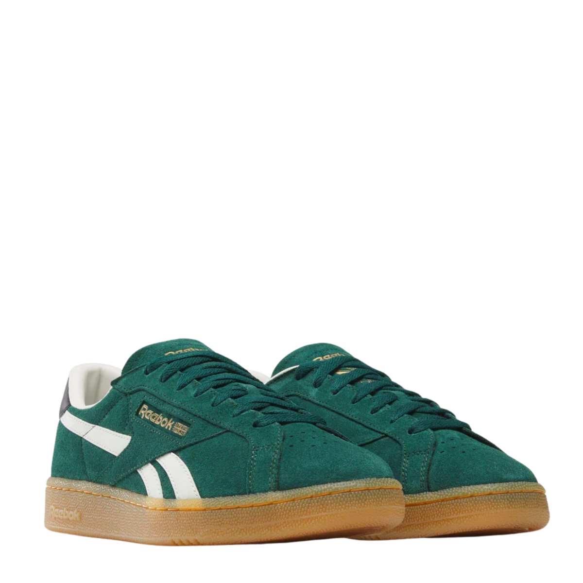 Reebok Men's Club C Grounds UK in Collegiate Green/Black/Gum