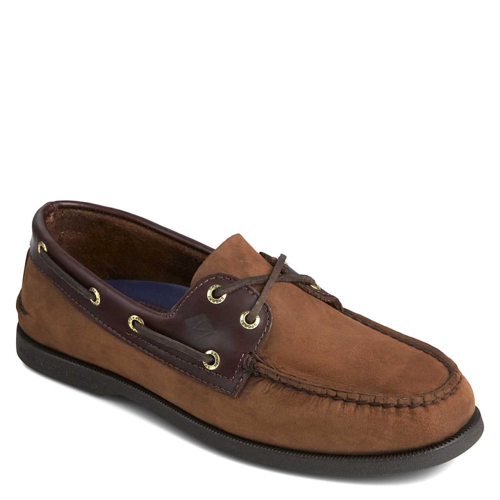 Sperry Men&#39;s Authentic Original Boat Shoe in Brown Buc Brown