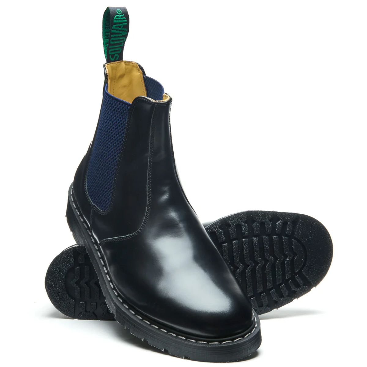 Solovair Dealer Boot in Navy Blue & Black