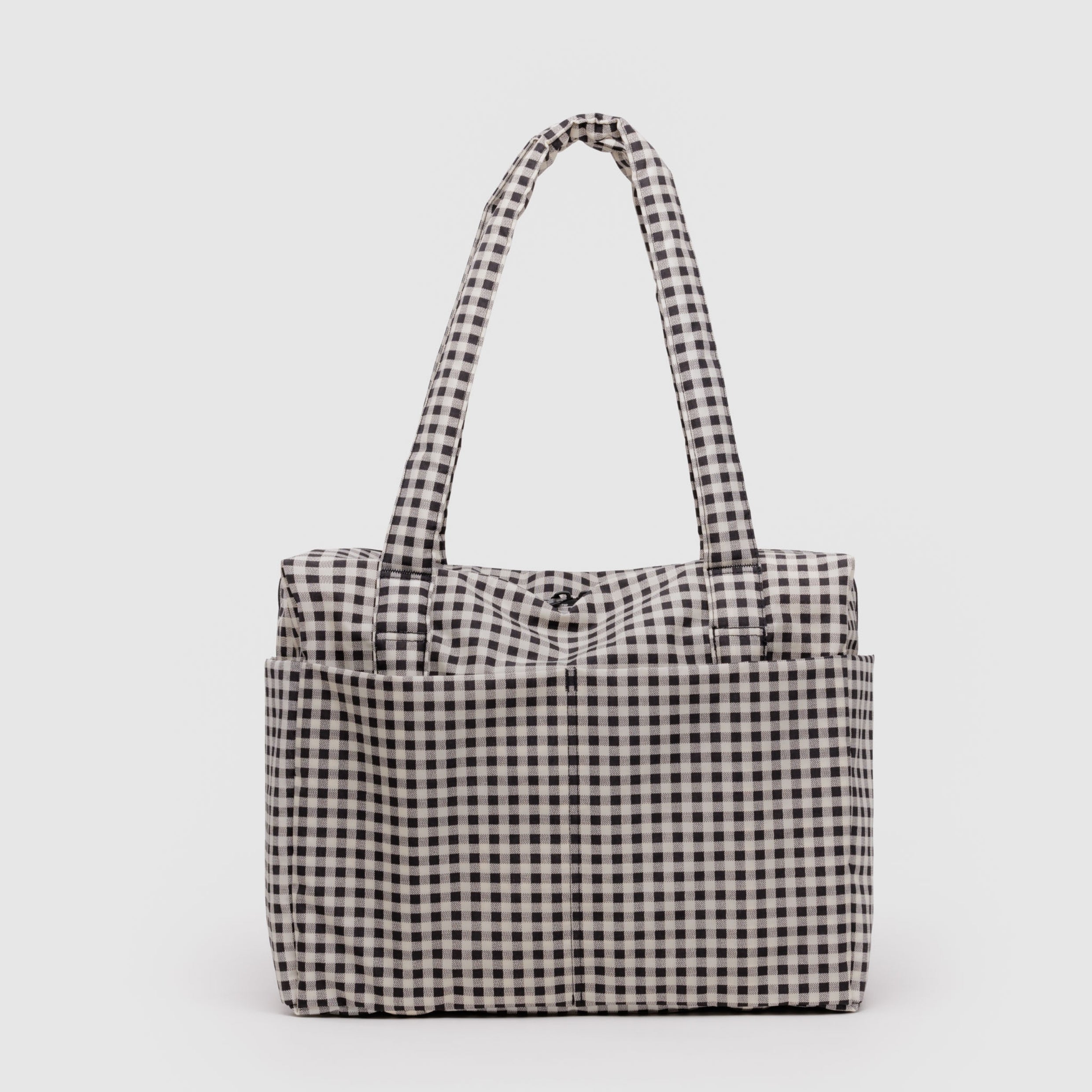 Baggu Small Cloud Carry-On in Black & White Gingham