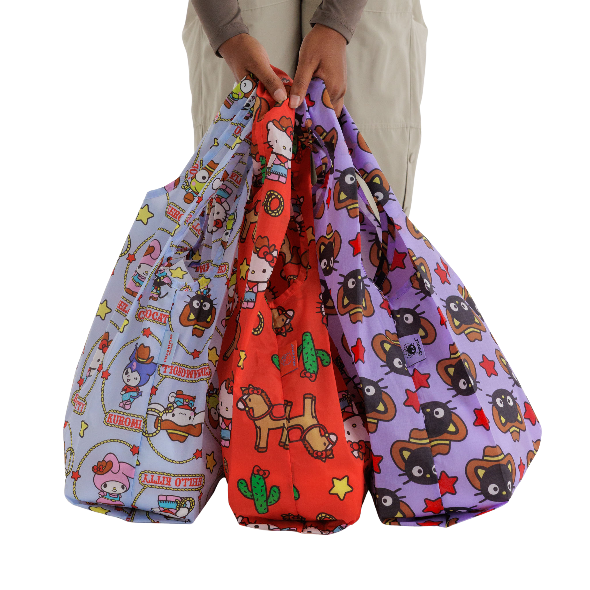 Baggu Standard Baggu Set of 3 in Hello Kitty & Friends Western