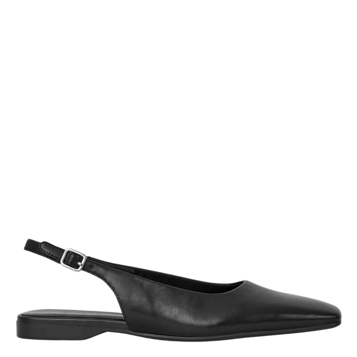 Vagabond Women's Delia Slingback Shoes in Black Leather