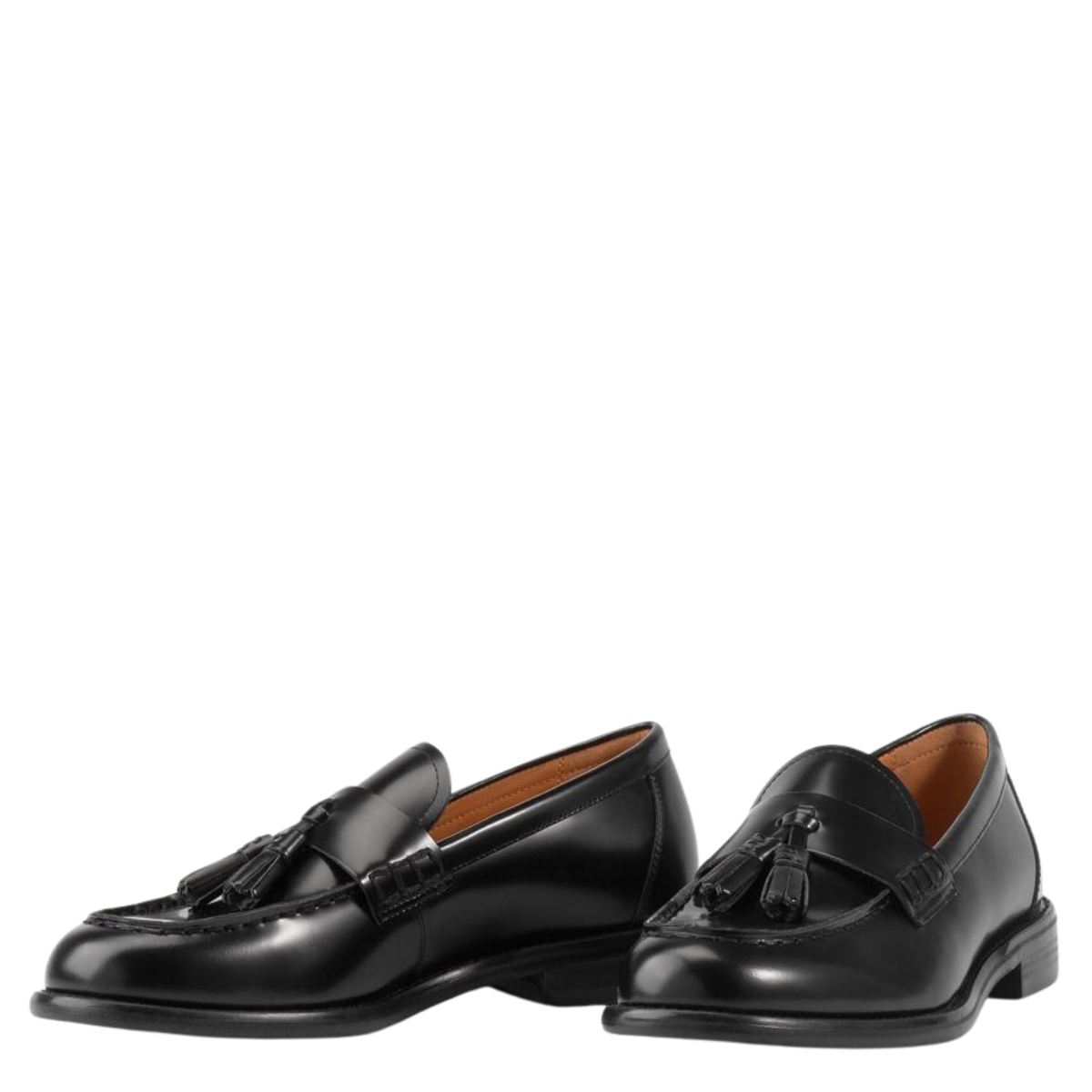 Vagabond Women's Linn Tassle Loafers in Black Polished Leather