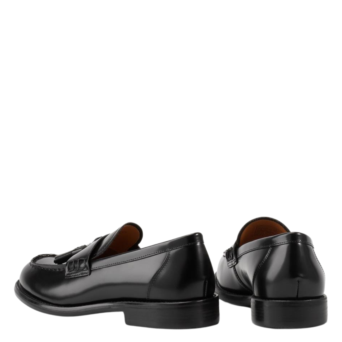 Vagabond Women's Linn Tassle Loafers in Black Polished Leather