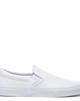 Vans Women's Classic Slip-On Tumble Leather in White