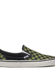 Vans Checkerboard Classic Slip-On in Black/Loden Green