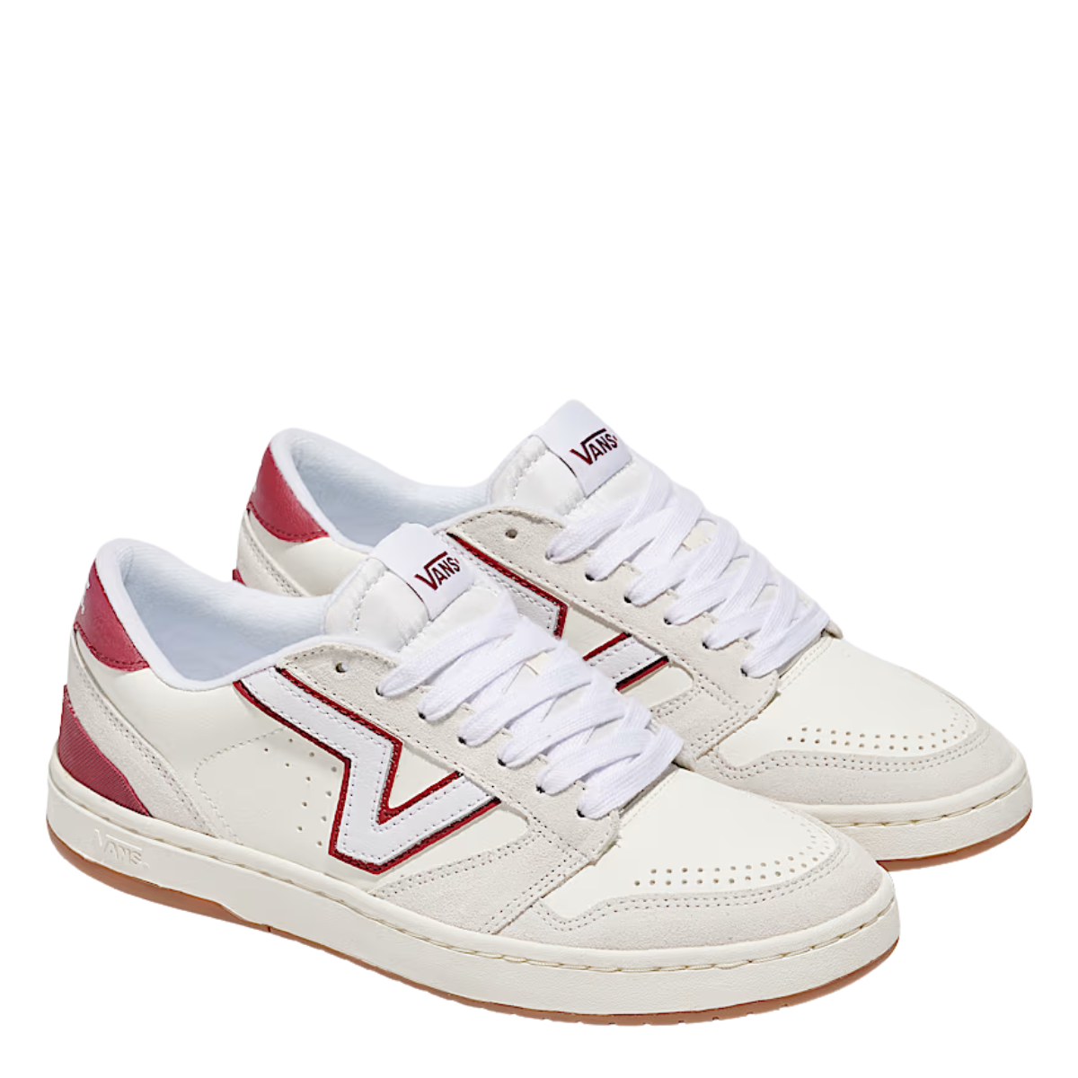 Vans Men's Lowland 2.0 in White/Red