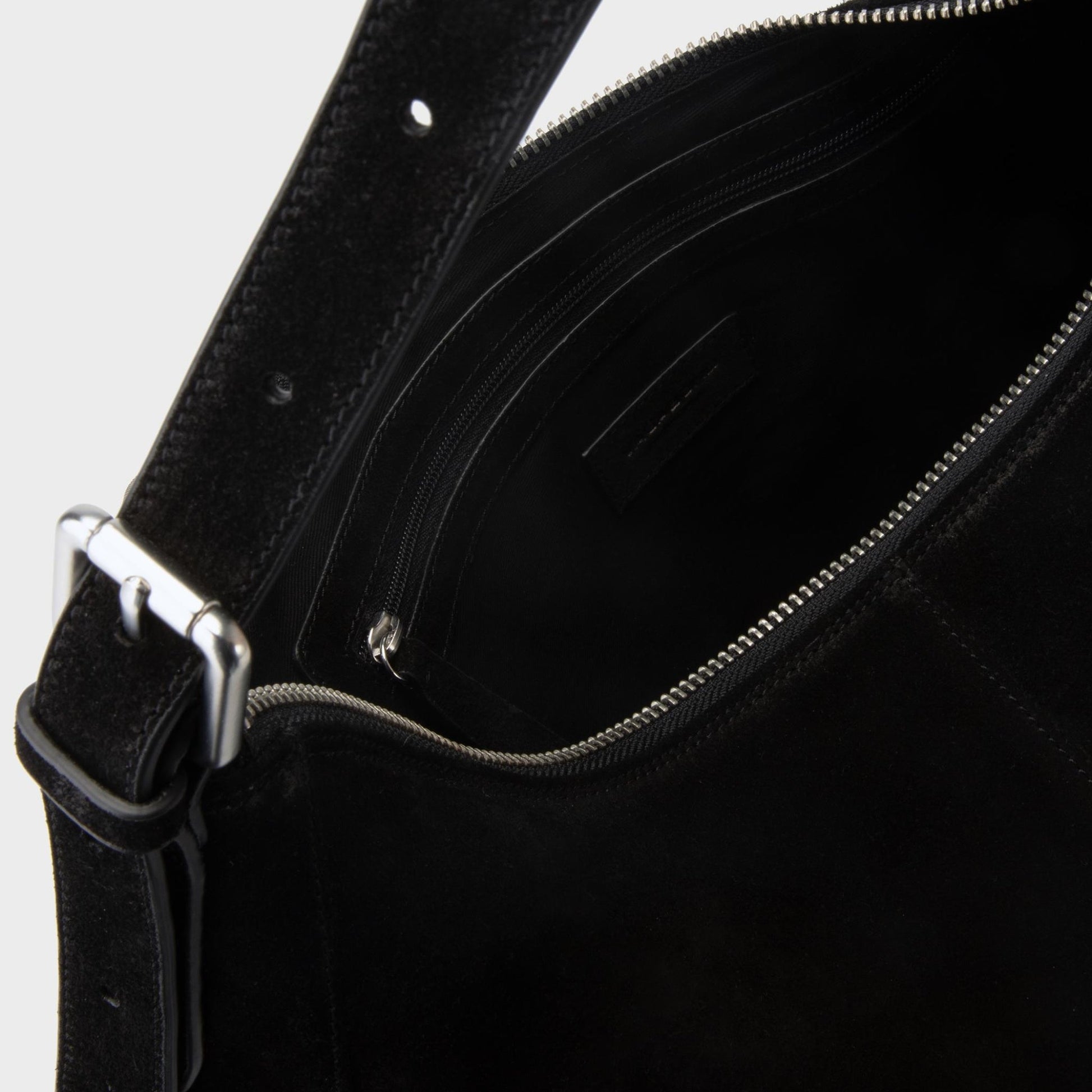 Vagabond Hilo Bag in Black Suede