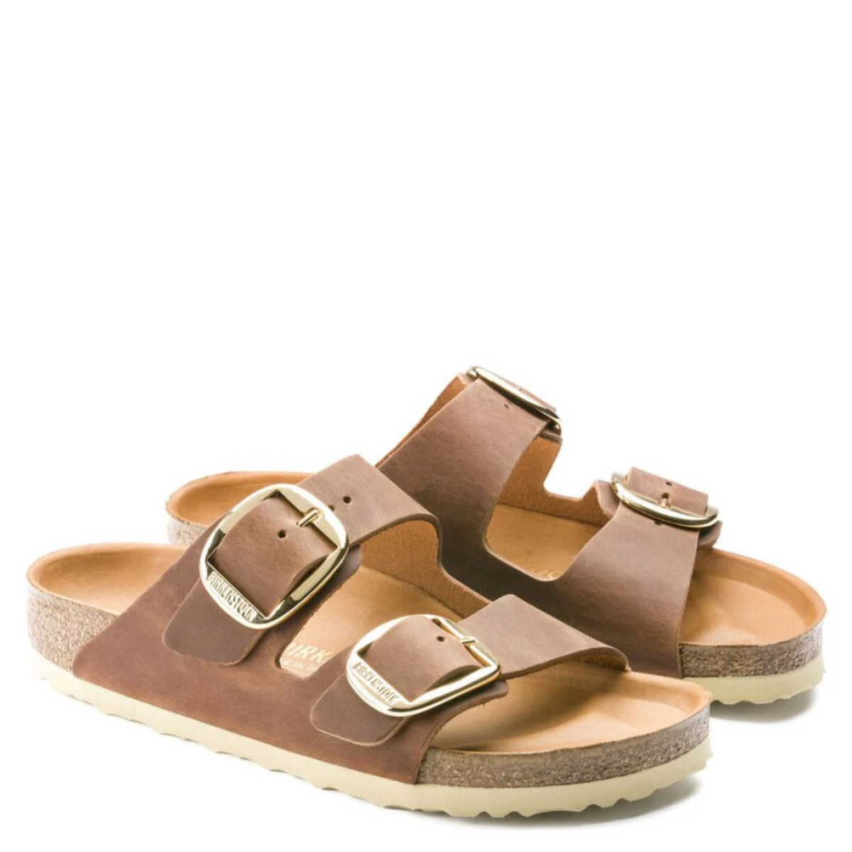 Birkenstock Women's Arizona Big Buckle Oiled Leather in Cognac