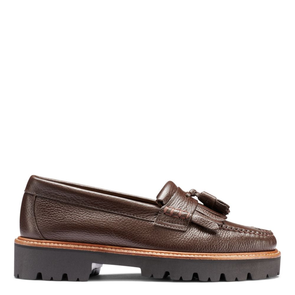 G.H. Bass Women's Ester Kiltie Super Lug Weejuns Loafer in Brown