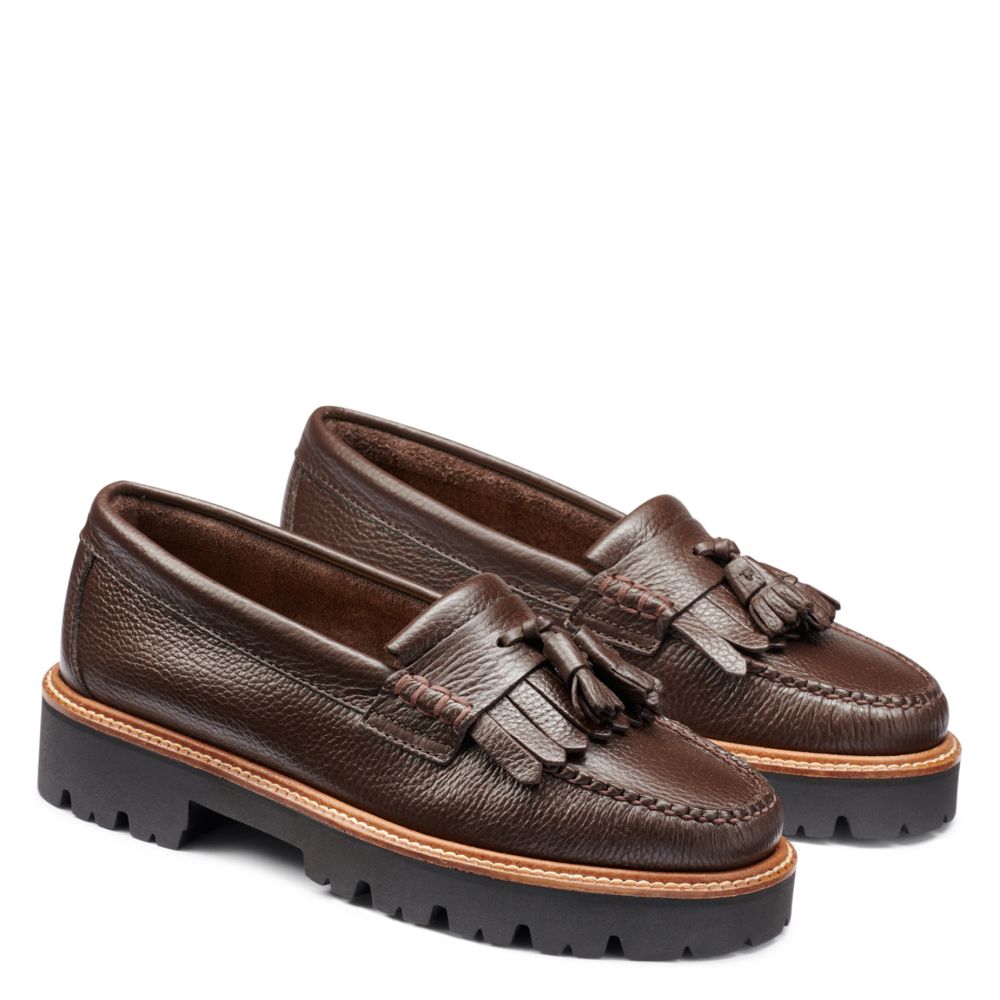 G.H. Bass Women's Ester Kiltie Super Lug Weejuns Loafer in Brown