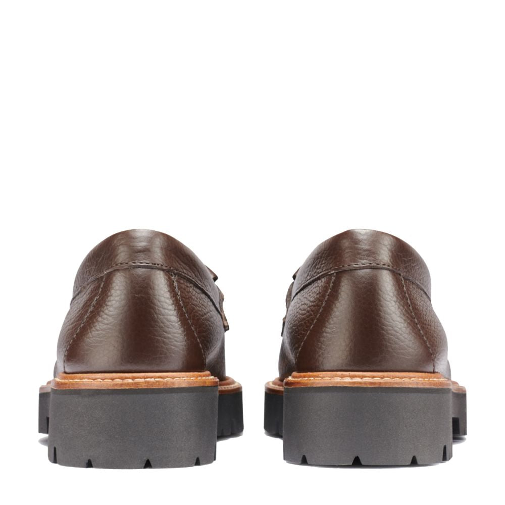 G.H. Bass Women's Ester Kiltie Super Lug Weejuns Loafer in Brown