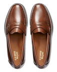 G.H Bass Men's 1936 Logan Flat Strap Weejuns Loafer in Cognac
