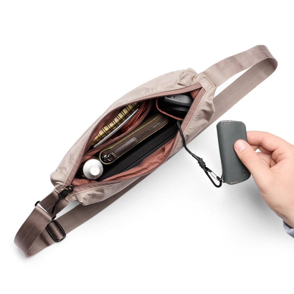 Bellroy Laneway Crescent Bag 2.5L in Fawn