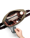Bellroy Laneway Crescent Bag 7L in Seakelp