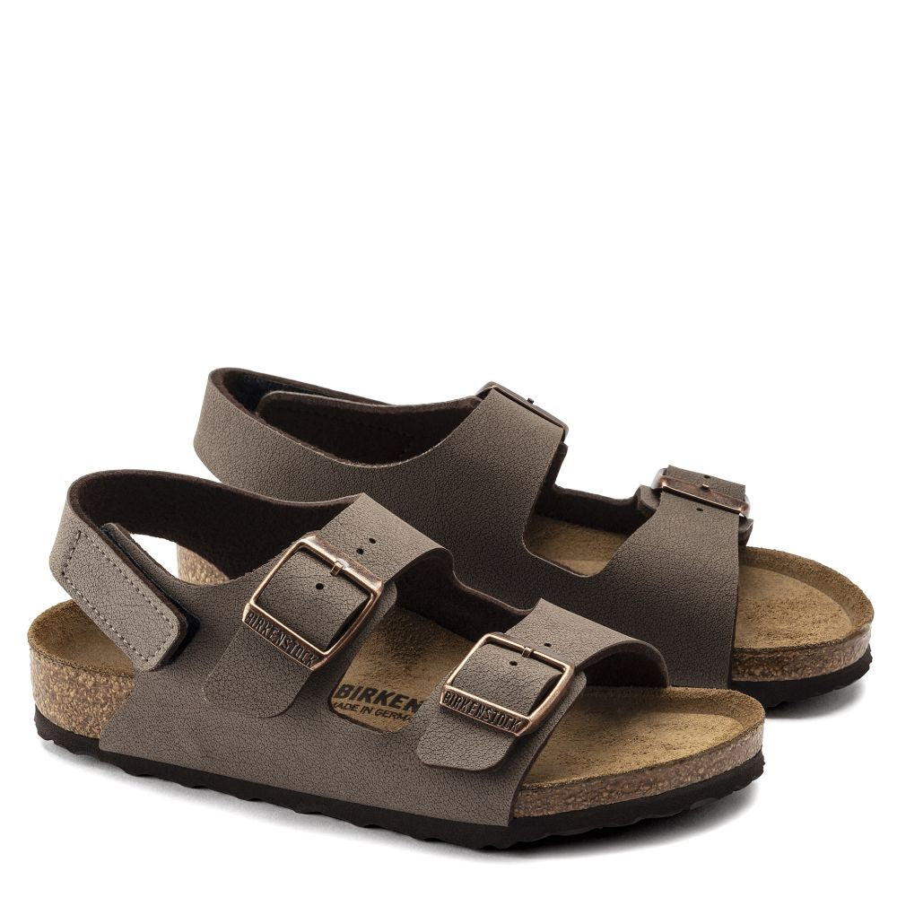 Birkenstock Kids Milano HL Birkibuc in Mocha