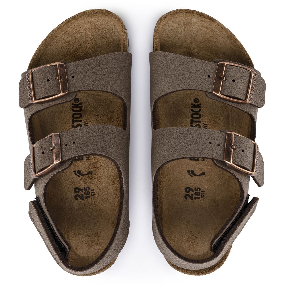 Birkenstock Kids Milano HL Birkibuc in Mocha