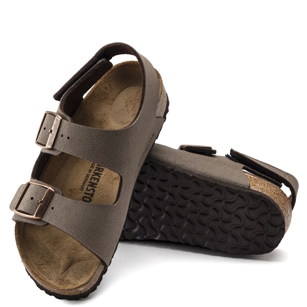 Birkenstock Kids Milano HL Birkibuc in Mocha