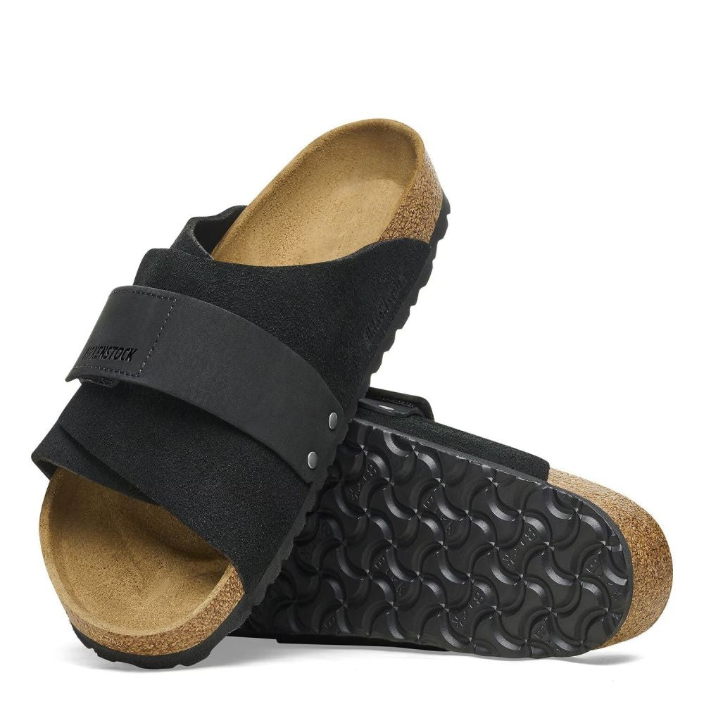 Birkenstock Kyoto Nubuck-Suede Leather in Black