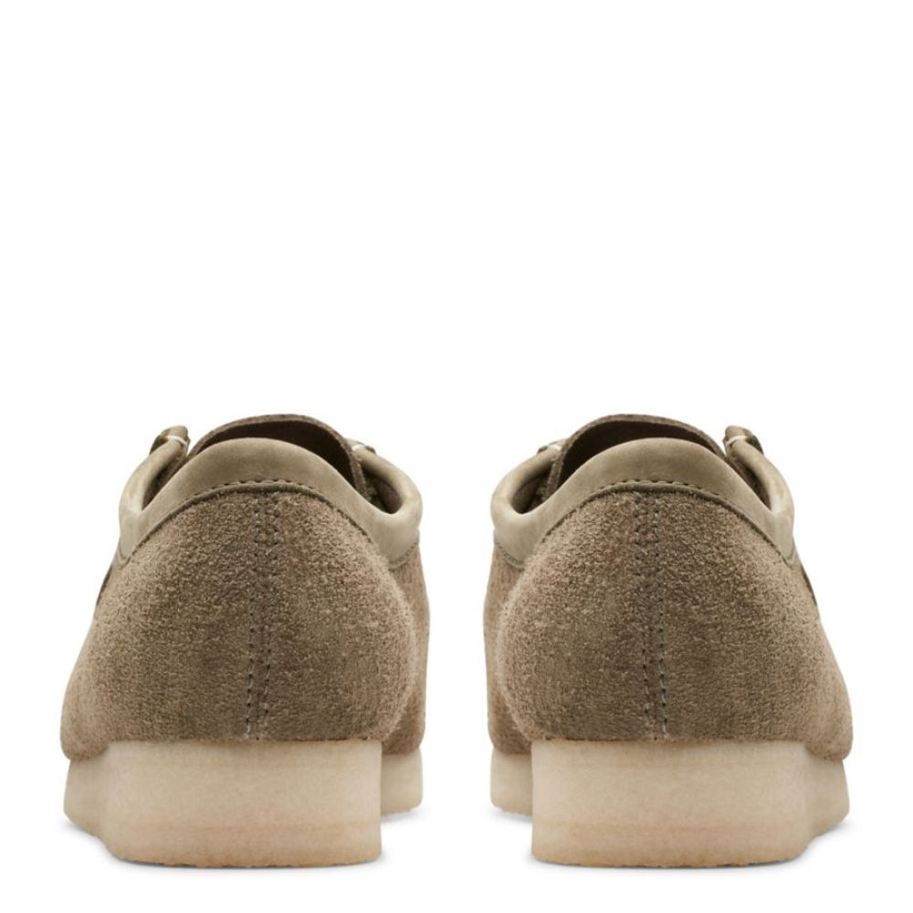 Clarks Men&#39;s Wallabee in Pale Khaki Suede