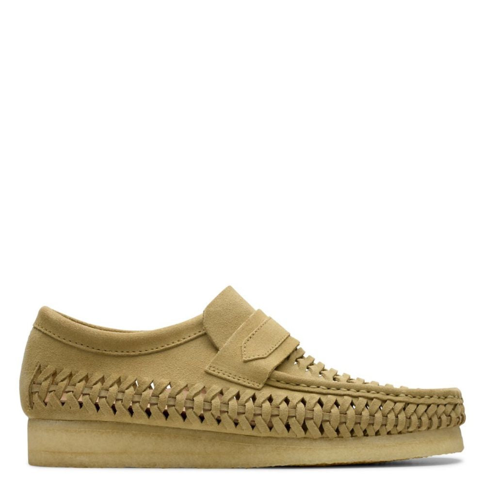 Clarks Men&#39;s WB Loafer Weave in Maple Suede