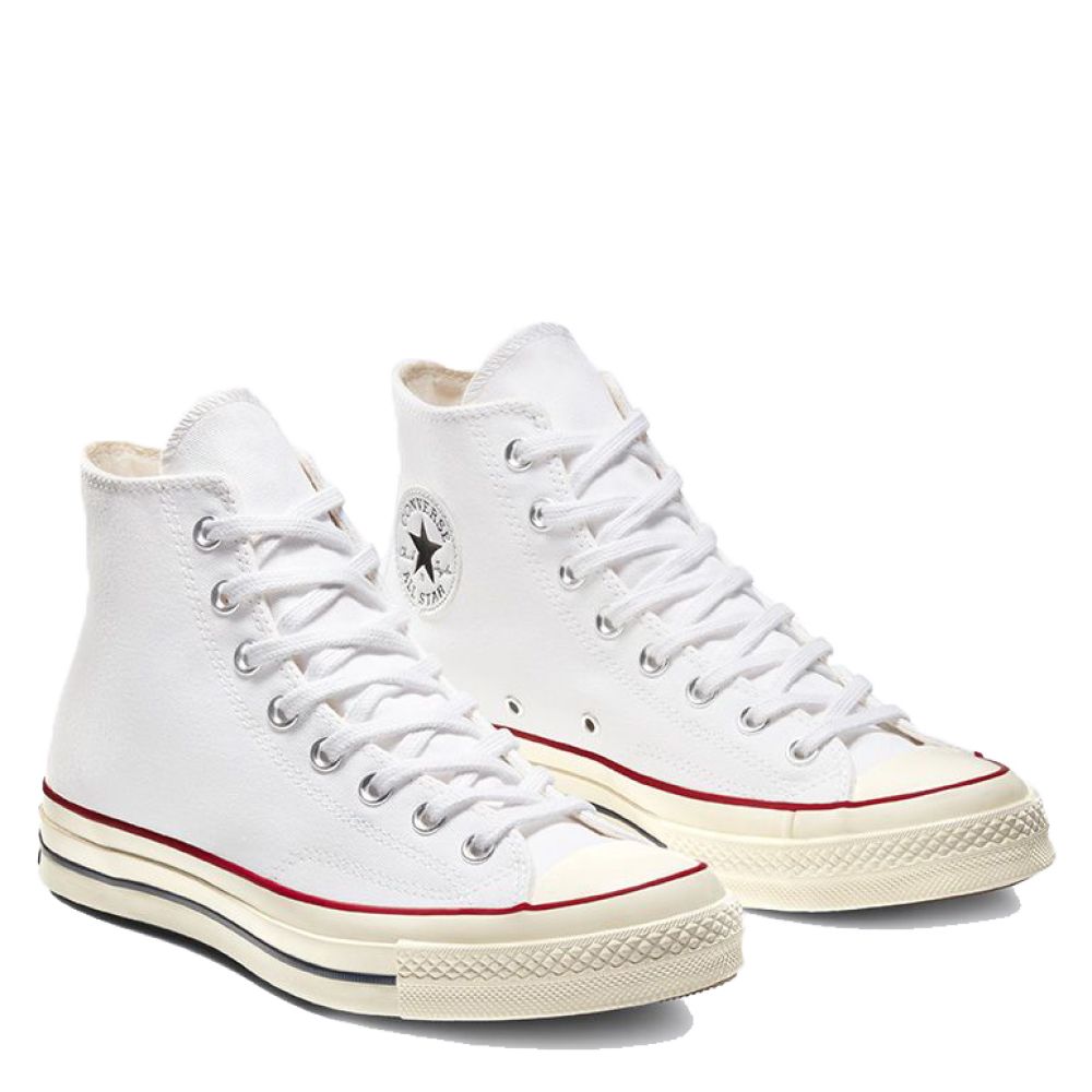 Converse Chuck 70 High in White/Garnet/Egret