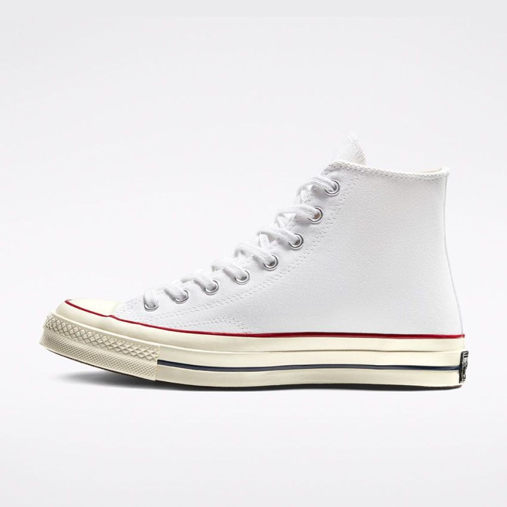 Converse Chuck 70 High in White/Garnet/Egret