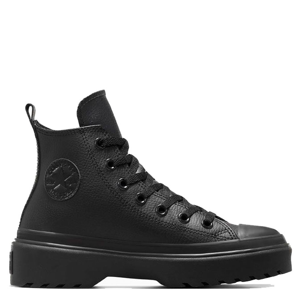 Black Leather Converse Style Leather Chuck Taylor Shop Leather New