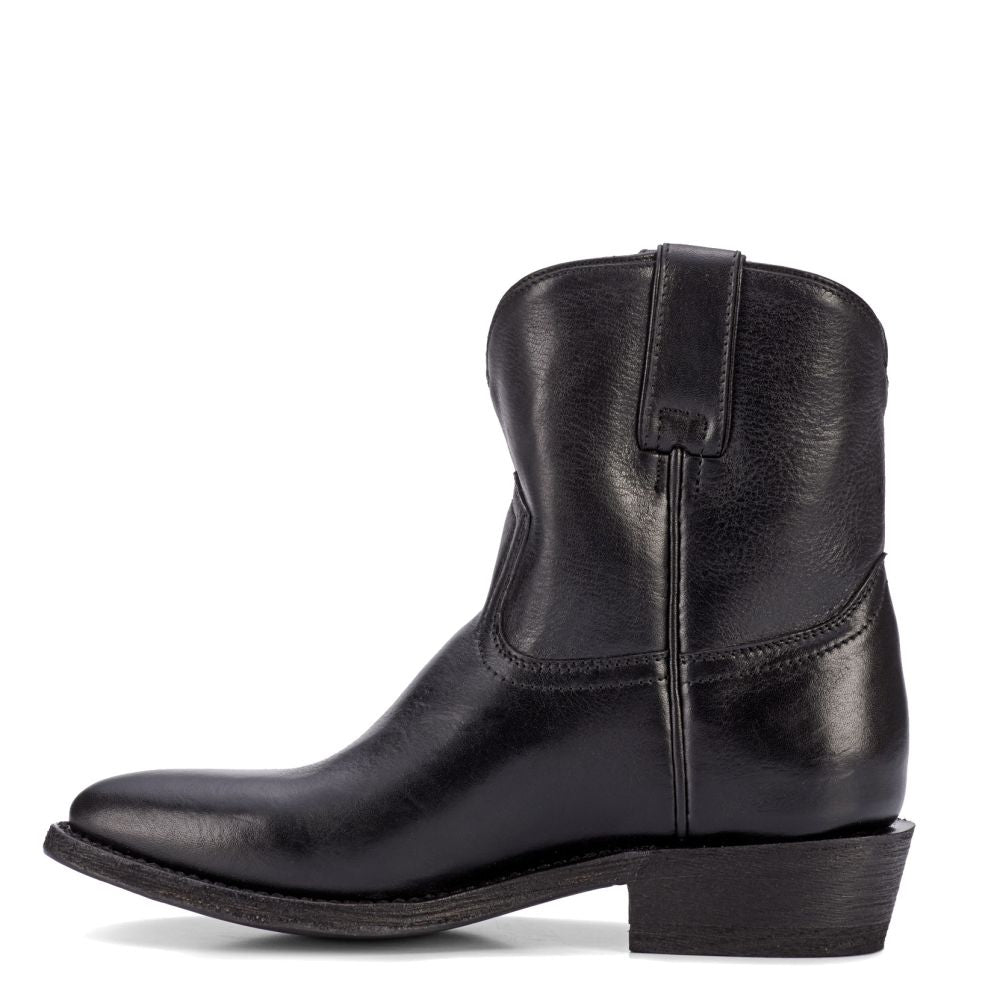 Frye Women's Billy Short in Black/Soft Tumbled Leather