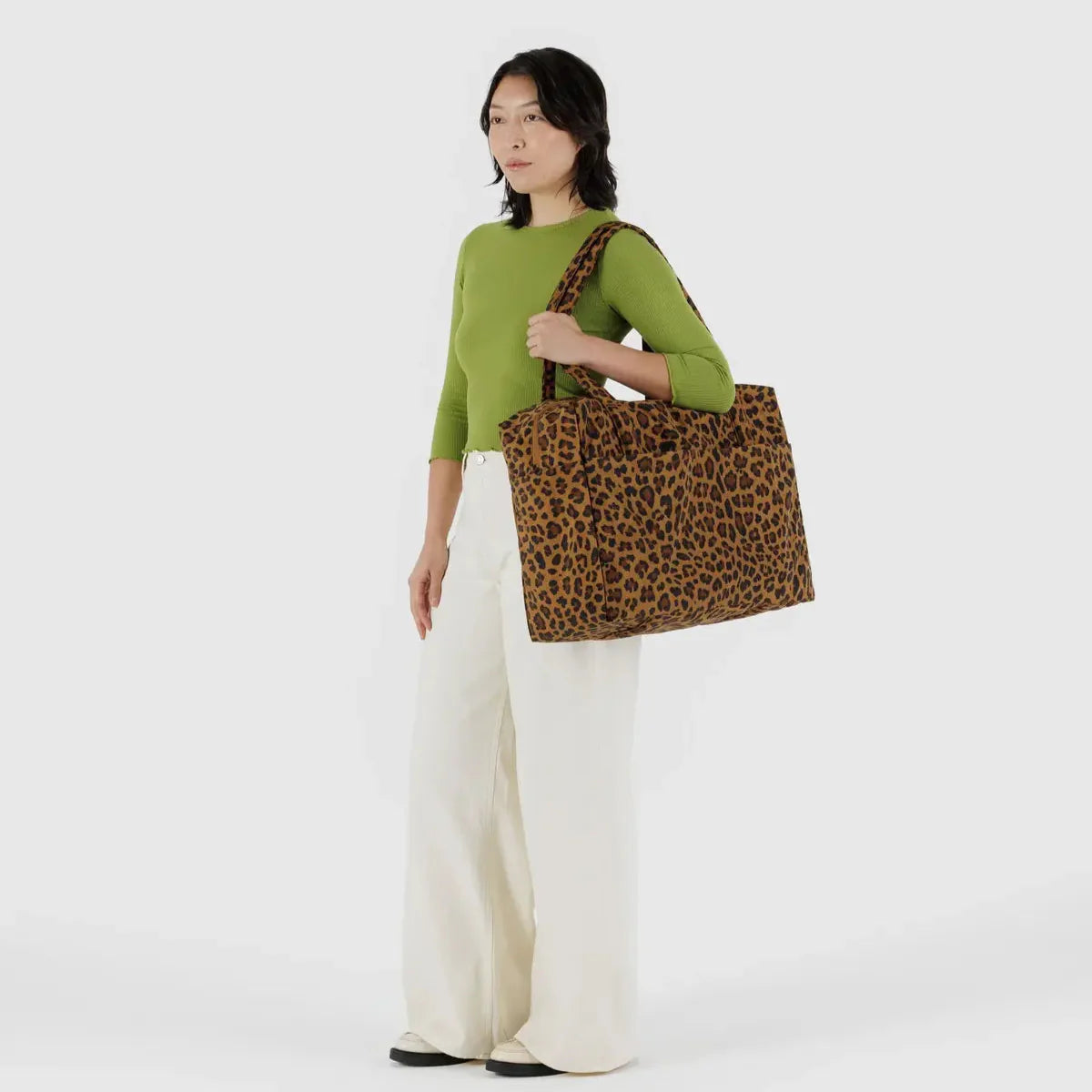 Baggu Cloud Carry-On in Leopard