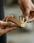 Orbitkey Key Organiser Waxed Canvas in Golden Sand