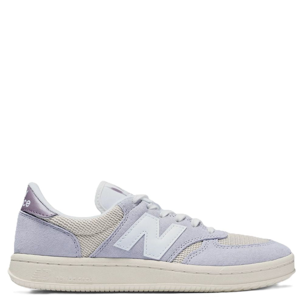 New Balance Women's T500 in Pearl Grey with Linen and Ice Wine