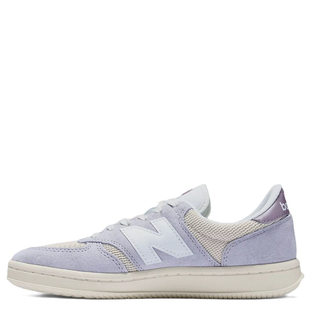 New Balance Women's T500 in Pearl Grey with Linen and Ice Wine
