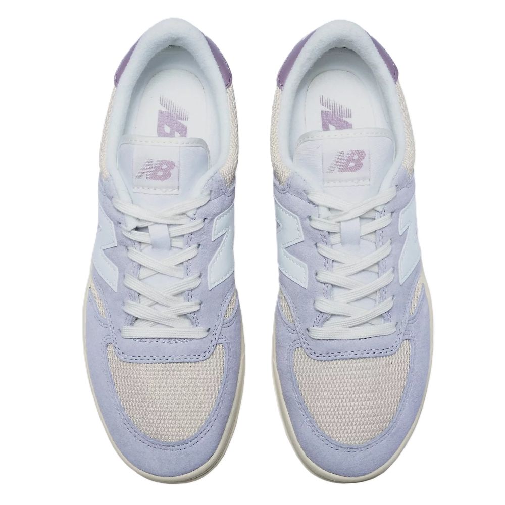 New Balance Women's T500 in Pearl Grey with Linen and Ice Wine