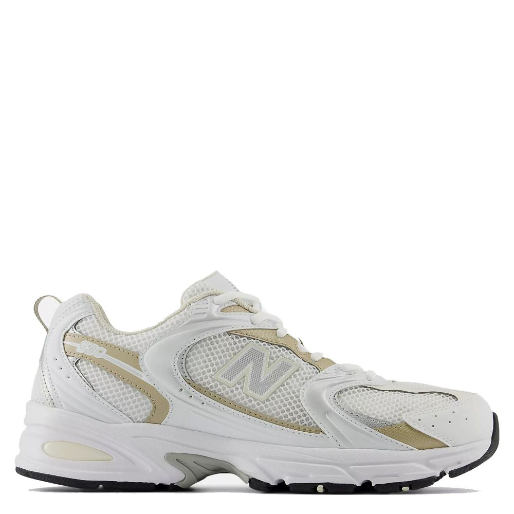 New Balance Youth 530 in White with Stoneware