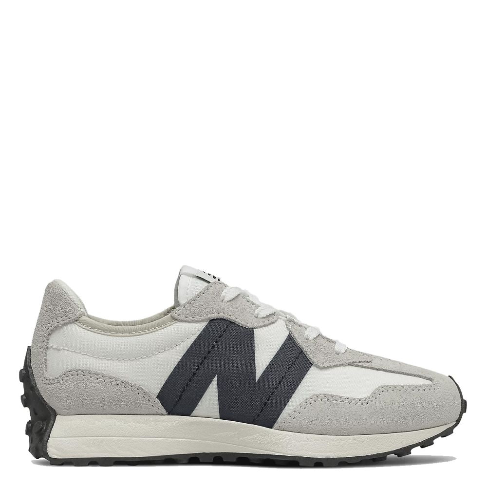 New Balance Youth 327 in Silver Birch with Black