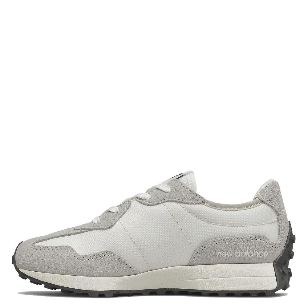 New Balance Youth 327 in Silver Birch with Black