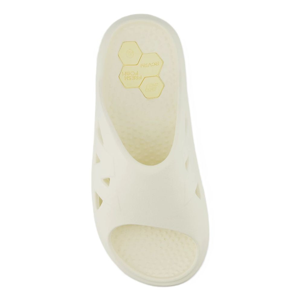 New Balance Fresh Foam RCVRY Slide in Angora with Parchment