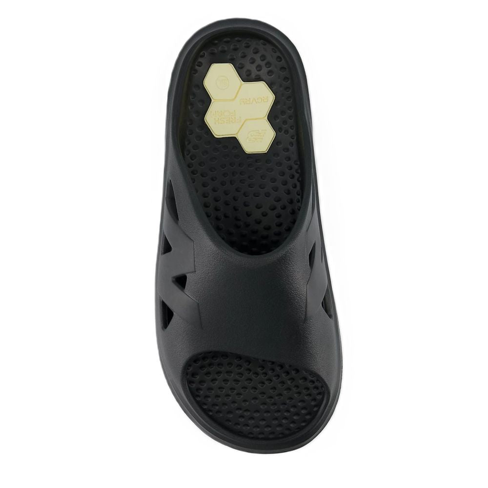 New Balance Fresh Foam RCVRY Slide in Phantom with Parchment