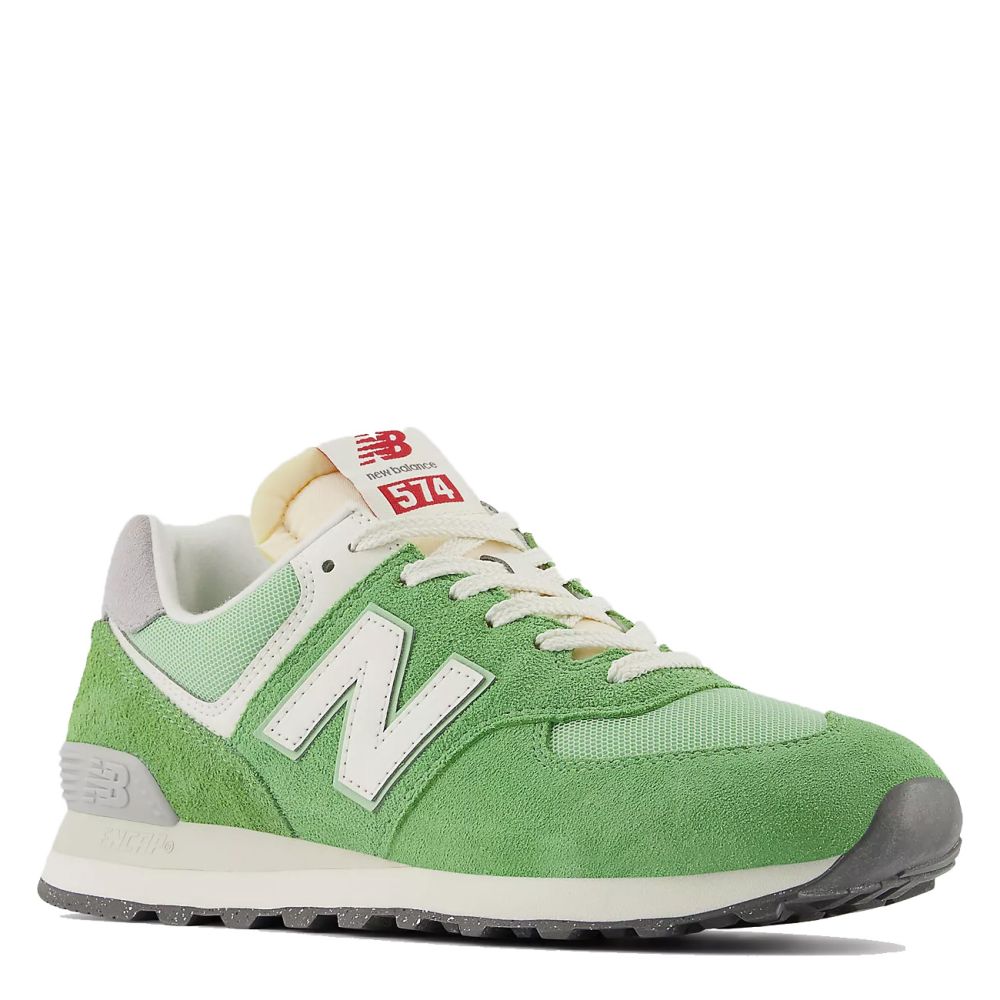 New Balance Women&#39;s 574 in Chive with Sea Salt
