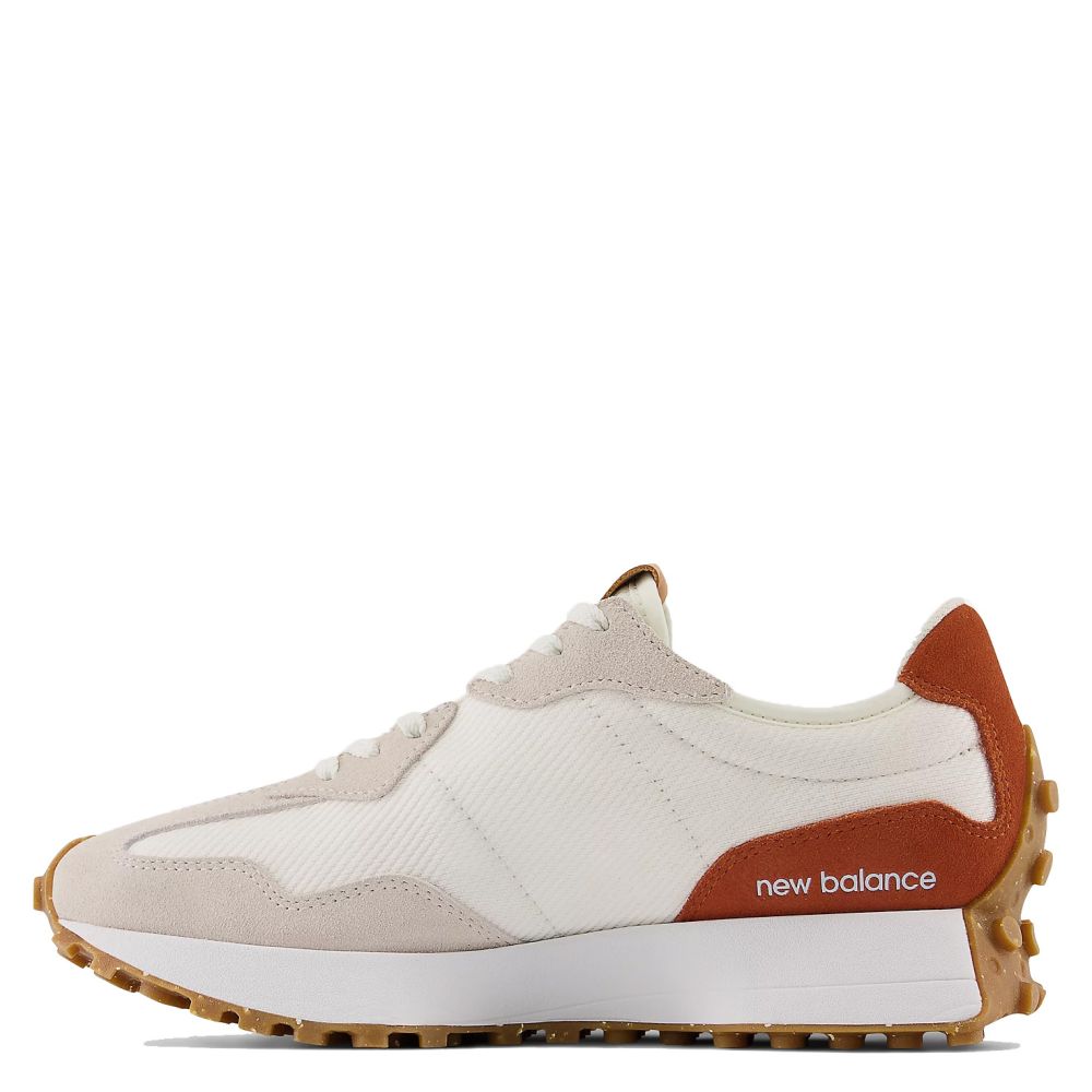 New Balance Women's 327 in Sea Salt with Rust Oxide