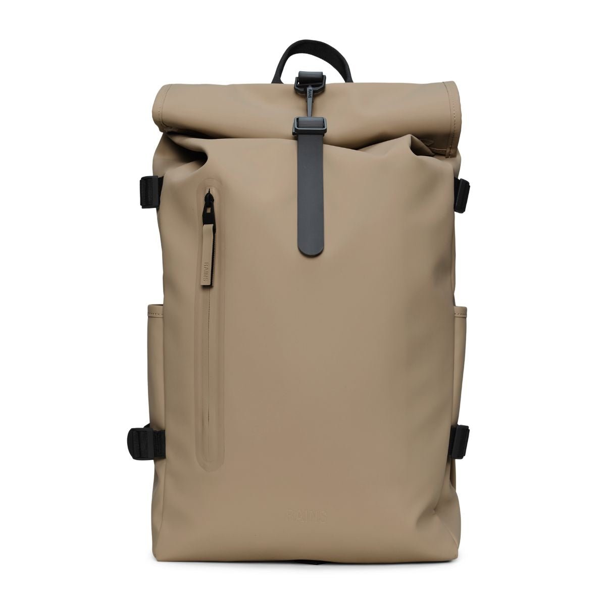 Rains Rolltop Rucksack Large in Beige – Getoutside Shoes