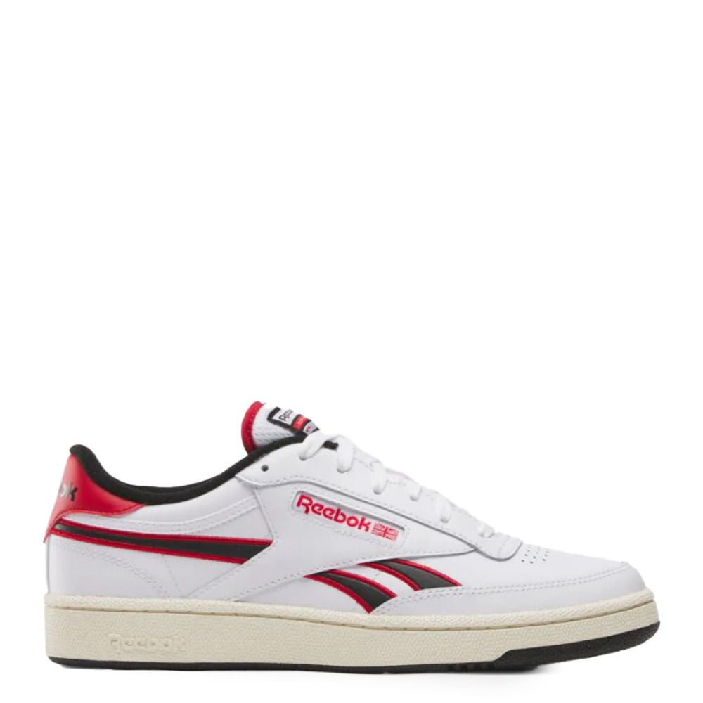 Reebok Men's Club C Revenge in White/Vecto Red/Black