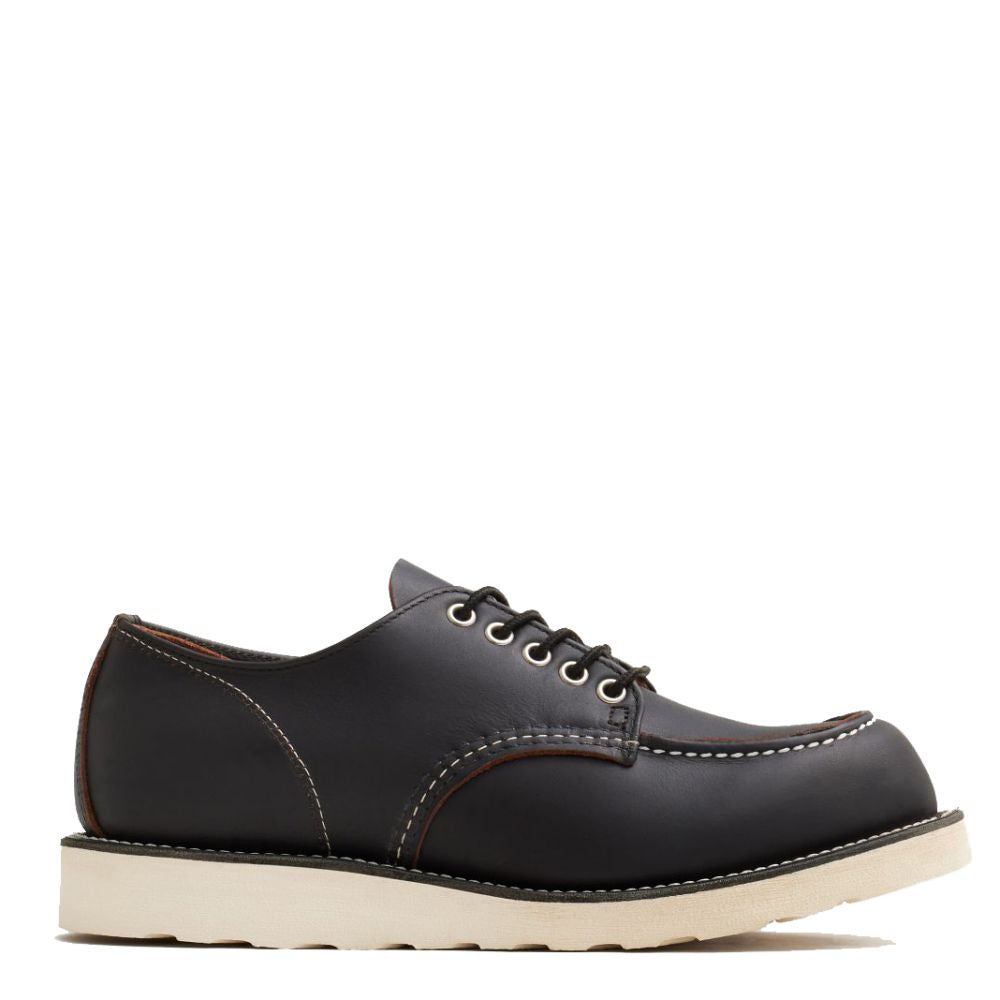 Red Wing Men's Moc Oxford 8090 in Black Prairie Leather (D Width)