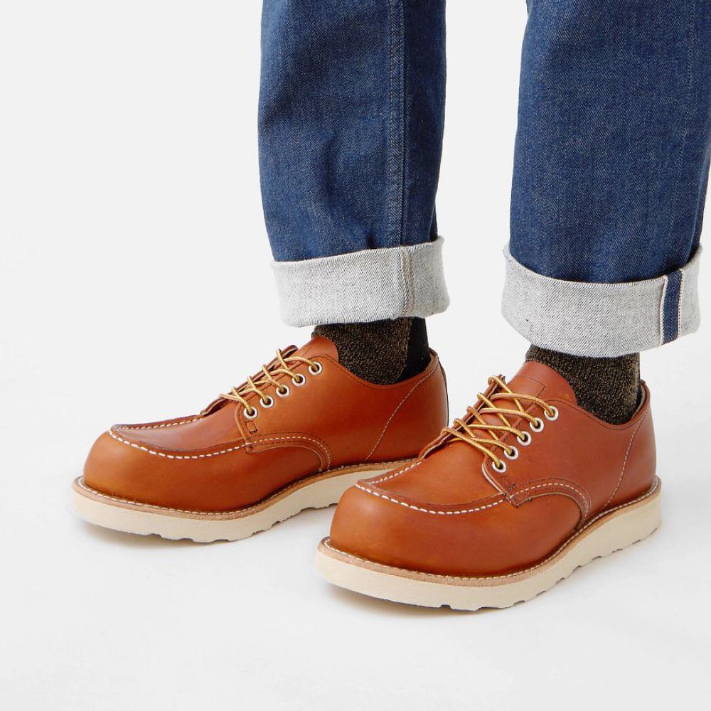 Red Wing Men's Moc Oxford 8092 in Oro Legacy Leather (D Width)