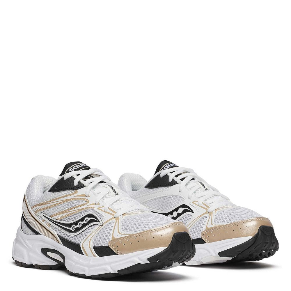 Saucony Women's Ride Millennium in White/Gold/Black