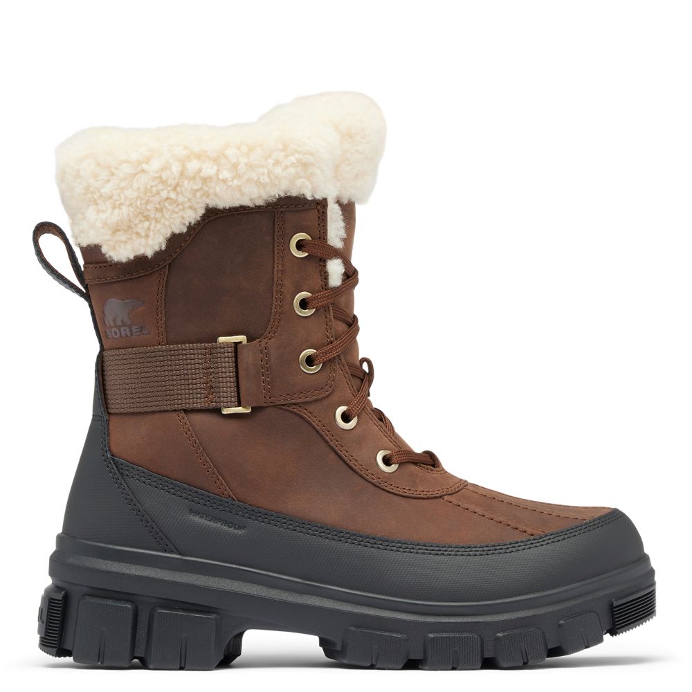 Sorel Women's Tivoli V Parc Waterproof Boot in Tobacco/Black