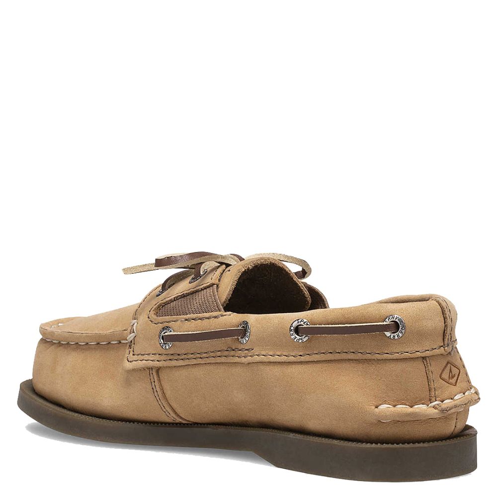 Sperry Youth Authentic Original Slip-On Boat Shoe in Sahara